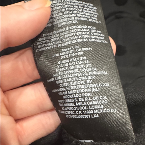 Guess Black Polka Dot Women's Top - Small - Picture 9 of 11